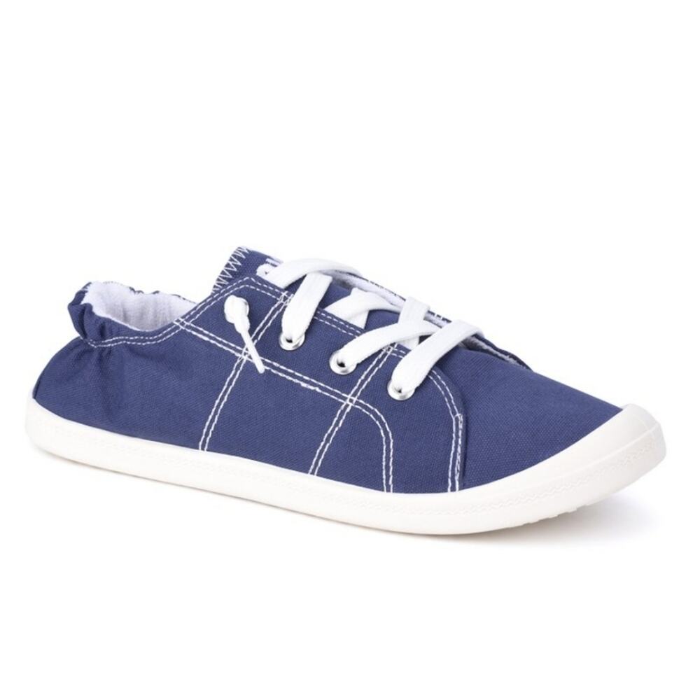 JENN ARDOR Women's Round Toe Lace Up Sneakers Scrunch Back Sneakers Size 8